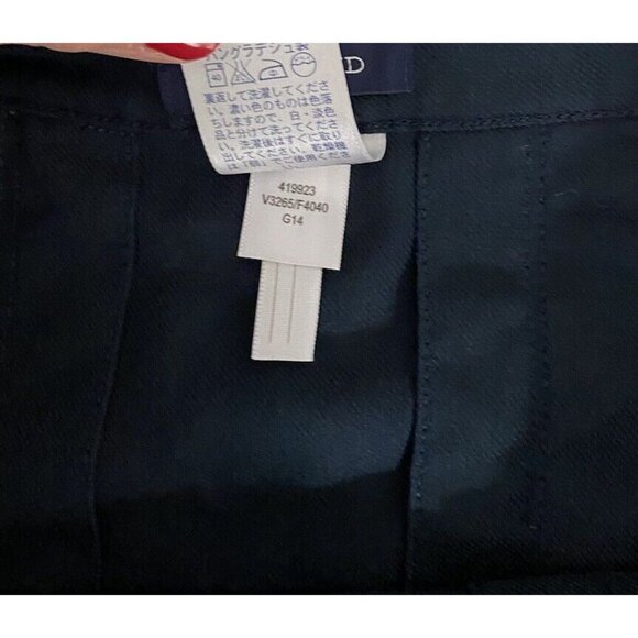 Lands End Skirt Adult  Pleated Tab Pocket Work Uniform Bottom Womens Sz: 13 Blue - Picture 6 of 10